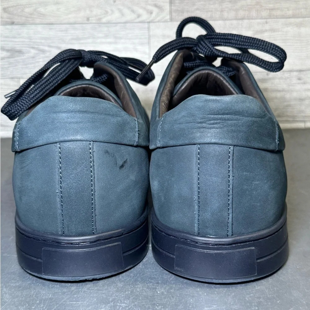 🌻 Charles Tyrwhitt Navy Blue Nubuck Trainer *no box* Men's UK 9 - Picture 2 of 13